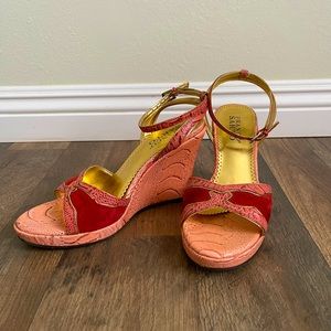 Franco Sarto Sandal Wedges sz 6.5